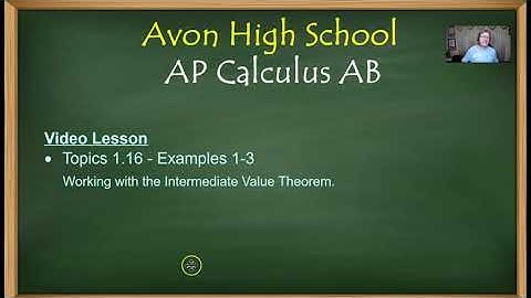 Avon High School - AP Calculus AB - Topic 1.16 - Examples 1-3