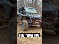 First snowfall ride at St. Helen ❄️ Michigan SxS hits different this time of year.