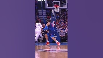 Joel Embiid posters Russell Westbrook