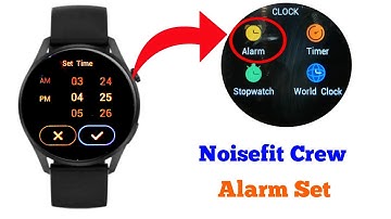 How To Set Alarm In Noise Smartwatch | Noisecrew Fit Smartwatch Alarm Set #smartwatchclub #alarm