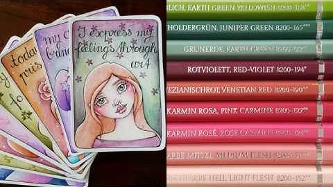 Making an affirmation card part 1: drawing