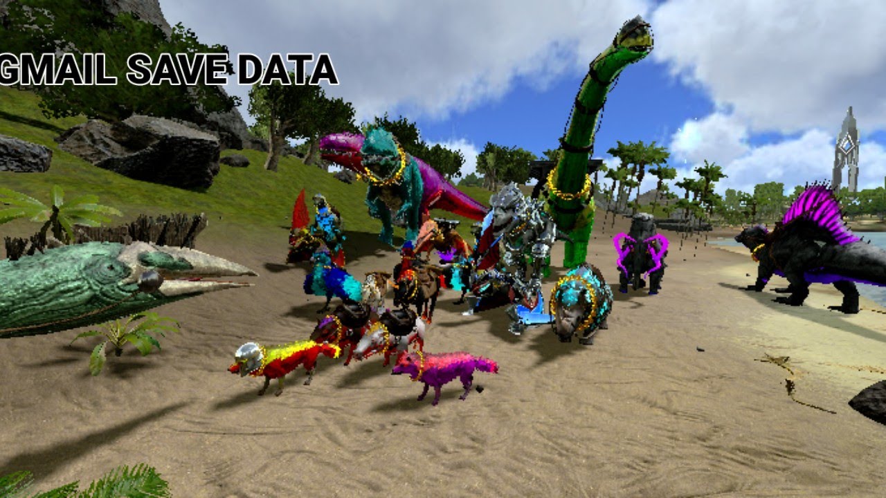 ARK MOBILE GMAIL SAVE DATA [ COLOURFUL DINO ]