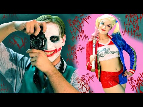 Joker Harley Quinn Photo Shoot In Real Life Youtube