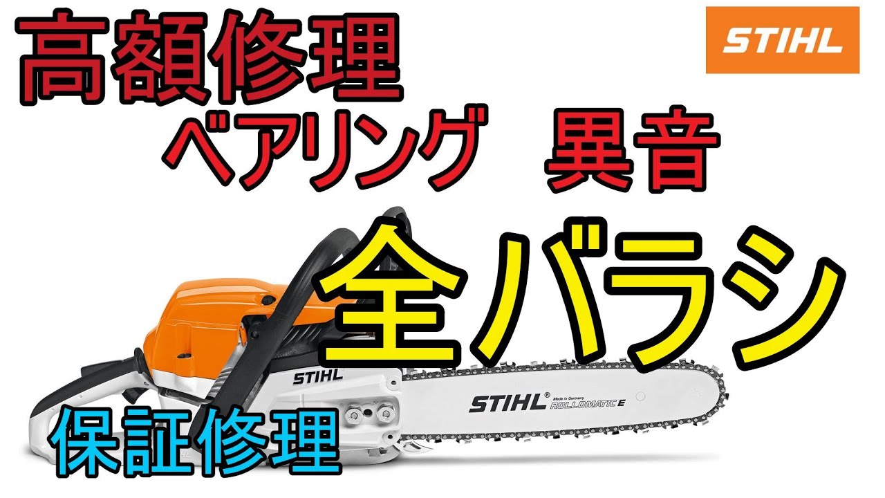 1時間で焼き付いた MS 261 C-M VW チェンソーを直す （ｽﾁｰﾙ STIHL ...