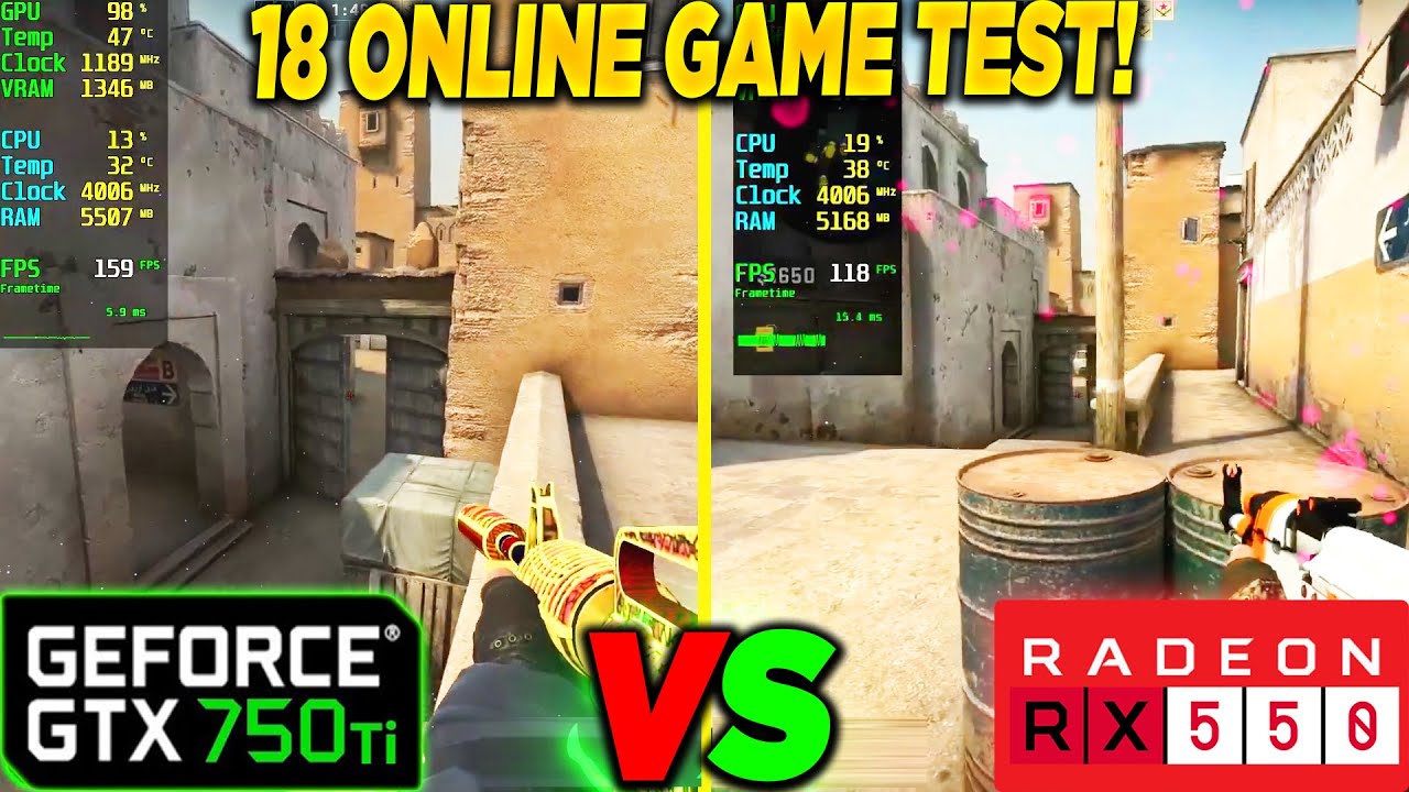 Gtx 750 Ti Vs Rx 550 2Gb – Radeon RX 550 vs GeForce GTX 750 Ti : Which ...