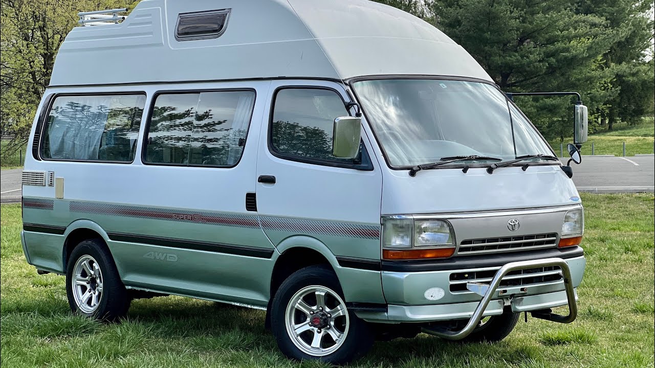 1994 Toyota HiAce Camper 167 walk-around video - YouTube
