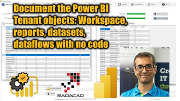 Document the Power BI Tenant objects   Workspace, reports, datasets, dataflows with no code
