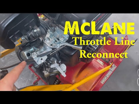 McLane Reel Mower Throttle Line Install / Reconnection after Predator  Engine Swap 