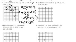 Practice rotations dilations SOLUTIONS
