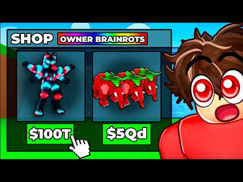 Escape Tsunami For Brainrots, But There’s an OWNER SHOP…