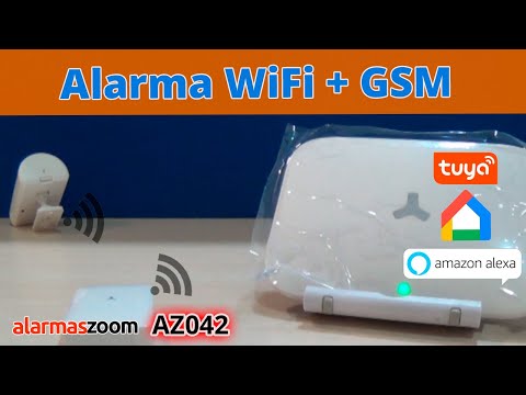 🔻 Alarma WiFi + GSM AZ042 Compatible Tuya Smart Google Home Amazon Alexa Castellano facil configurar - YouTube