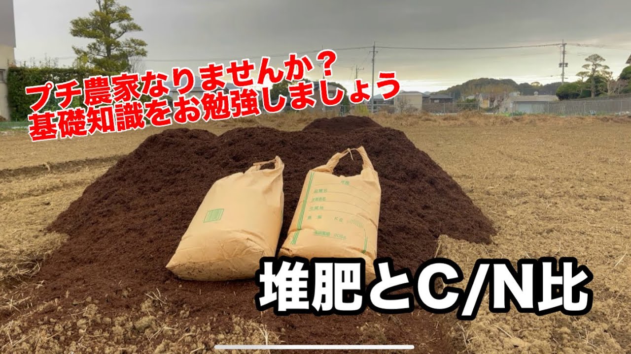🔰②堆肥とC/N比土壌改良と肥料の役割⁈ - YouTube