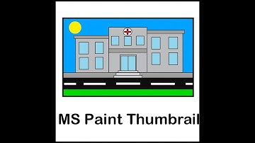 MS paint Hospital drawing on Computer