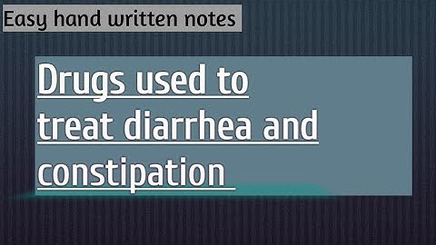 Drugs used to treat diarrhea and constipation | lecture # 52 | learn with aroosa waheed