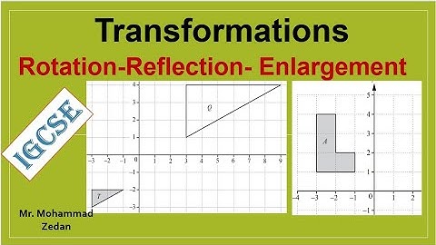 Reflection, Rotation and Enlargement Solving past papers Igcse