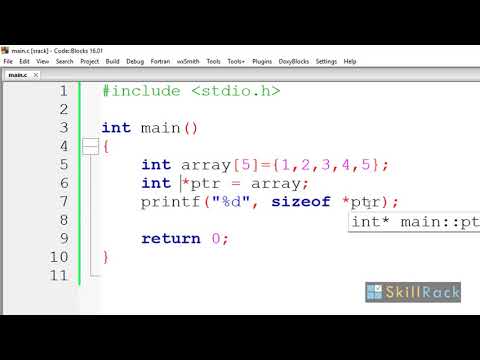 C - Pointer to an array