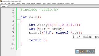 C - Pointer to an array