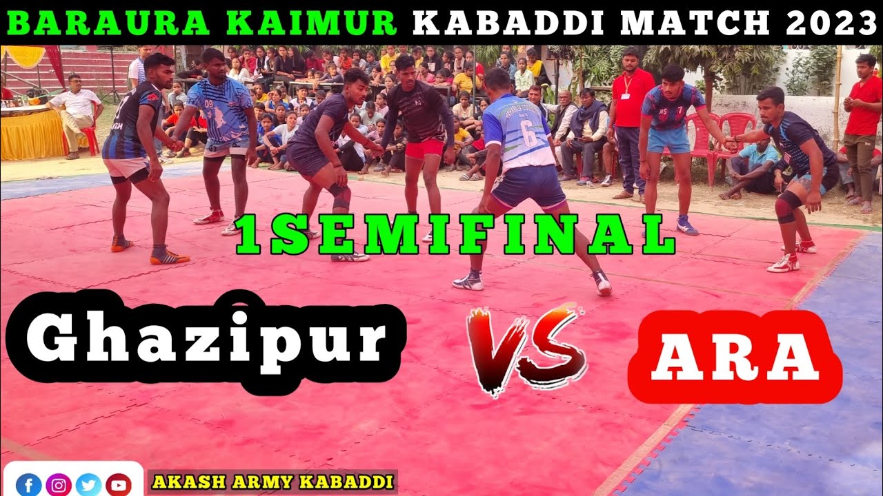 1SemiFinal ● Ara 🆚️ Ghazipur  semifinal kabaddi match | Barara Kabaddi Turnament @Help_By_Akash3