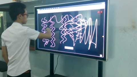 Riotouch LED touch screen monitor drawing test