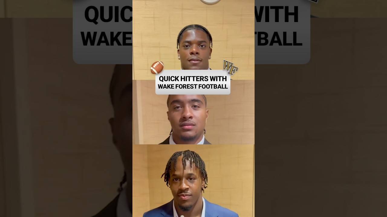 Chopping it up with the Deacs 🎩 @W@WakeForestAthleticswakeforest #collegefootball #accfootball #cfb
