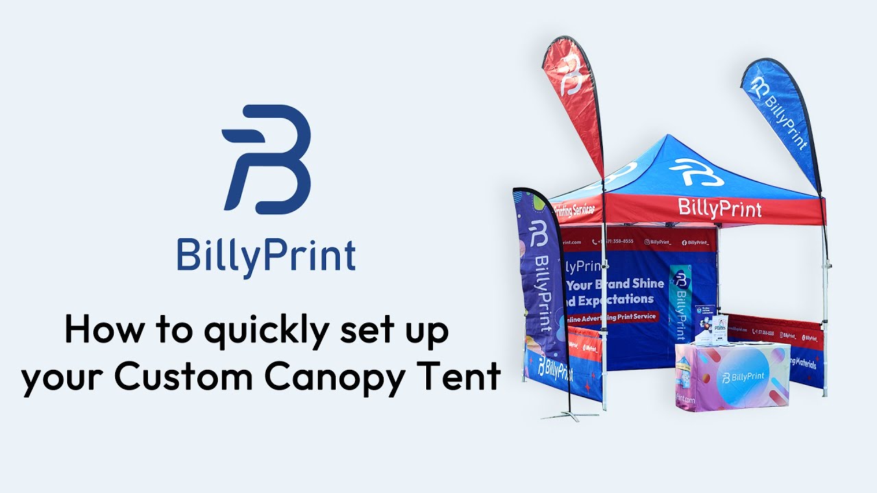 How to quickly set up your Custom Canopy Tent