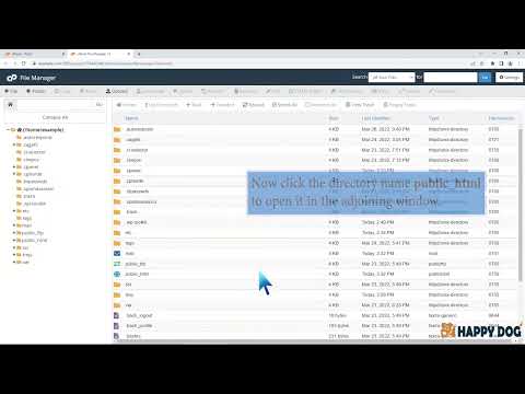 How to edit  htHypertext access file through cPanel File manager with Happy Dog Web Hosting