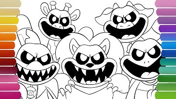THE FORGOTTEN CRITTERS Coloring Pages / How to Color Smiling Critters