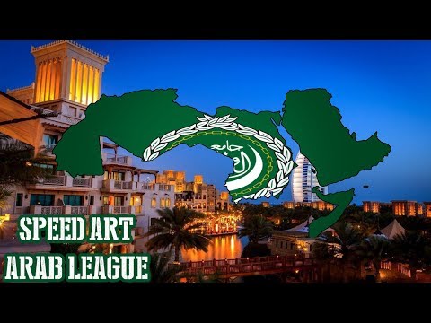 Speed art:Arab League กลุ่มสันนิบาตอาหรับ