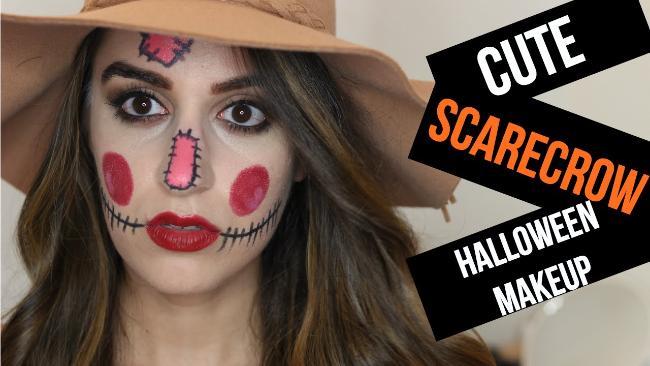 Cute Scarecrow - Easy Halloween Makeup! - YouTube