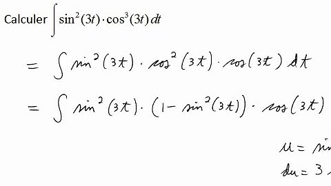 Intégration de fonctions trigonométriques 1