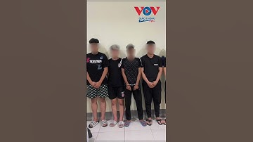 Bắt nhóm thanh niên dùng hung khí truy đuổi nhau đến khu cấp cứu bệnh viện #vovgiaothong #fm91