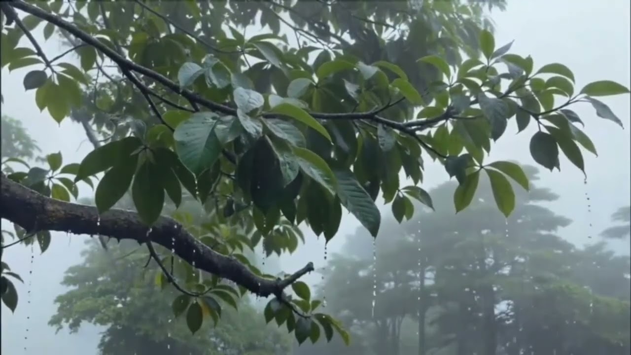 Heavy Rain Sounds in a Green Forest 🌧️ | Relaxing Nature Rain for Deep Sleep, Study & Stress Relief