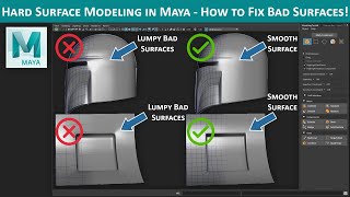 Maya Hard Surface Modeling  How to Fix Bad Surfaces