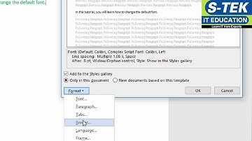 Microsoft Word Tips & Tricks-Change Default Font