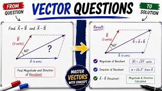 Vector Addition & Subtraction Questions | Foundation Physics