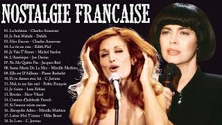 Charles Aznavour, Dalida, Mireille Mathieu... Nostalgie Chansons Francaise 2023 #charlesaznavour