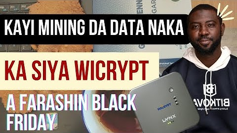 HOTSPOT MINING - Buy WICRYPT Hub and Mine WNT for sharing your Data | HAUSA