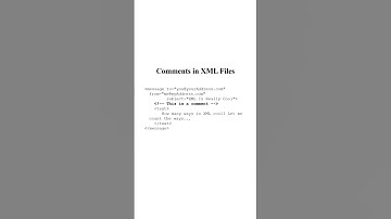 comments in XML File #xml #xmlvideo #xmlfile #xmlfiles #xmltraining #xmltags