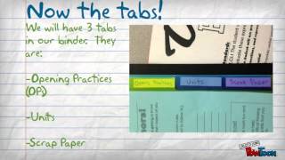 How to Set Up Your Math 8 Binder