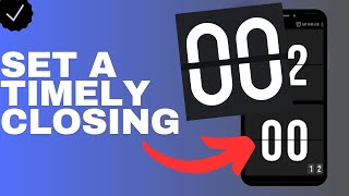 How to set a timely closing in the Flip Clock app? screenshot 5