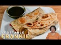 Vegetable Frankie recipe | How to make Vegetable Frankie | Veggie Frankie roll | Vegetable Frankie