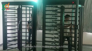 Biometric Recognition Full Height Turnstile,Rotating Turnstile System-RS Security Co.,Ltd