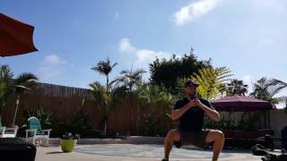 Walking squats