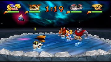 Crash Bash Polar Panic Battle Mode PS1 PSX