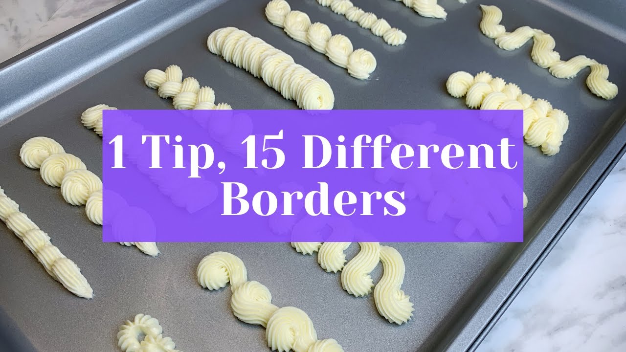 15 Different Borders Using Only 1 Tip - YouTube