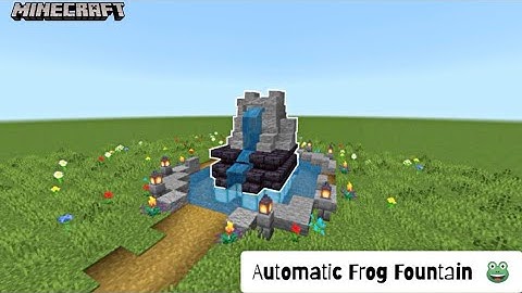 How To Make AUTOMATIC Frog Fountain ⛲ | Minecraft [Tutorial] #minecraft #shorts