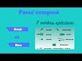 Passé composé : les verbes qui se forment avec les deux auxiliaires être et avoir