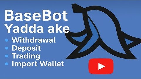 BaseBot Yadda ake 🔹 Withdrawal🔹 Deposit🔹 Trading🔹 Import Wallet