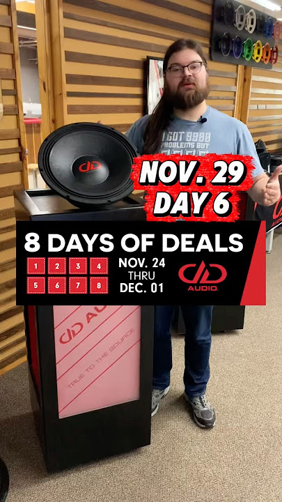 Day 6 deals! Only at ddaudio.com/8days. Whiles supplies last. #ddaudio #blackfriday