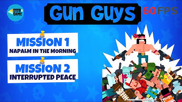 Gun Guys Bullet Puzzles: Mission 1 To 2 - 3 Stars , iOS/Android Walkthrough